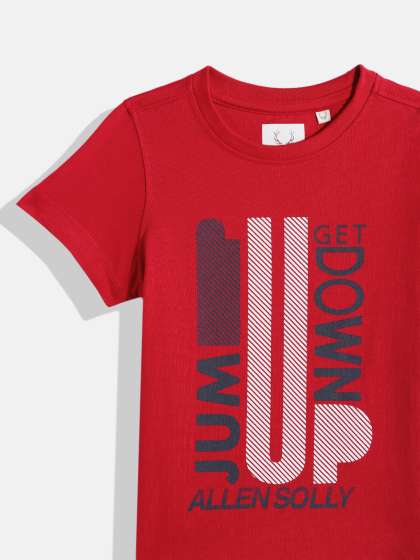Allen Solly Junior Boys Typography Printed Pure Co