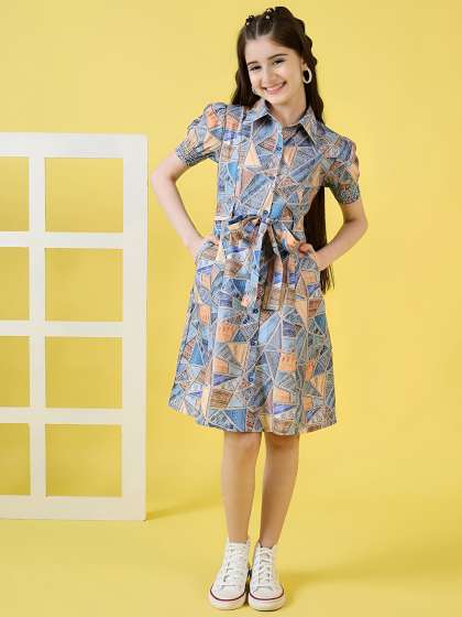 Arshia Fashions Floral Print Shirt Dress