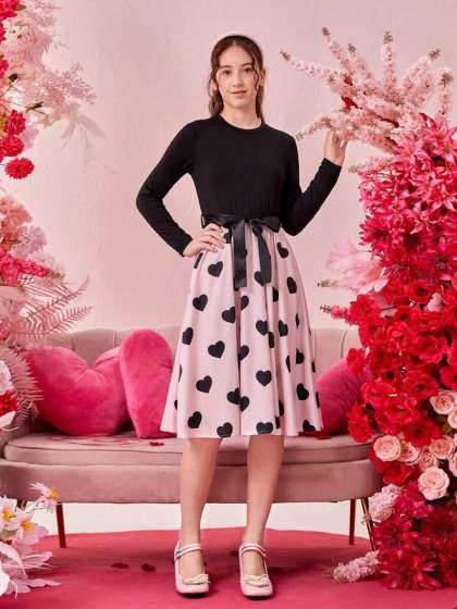 BAESD Printed Fit  Flare Dress