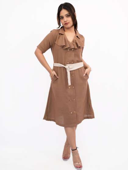 BELLO DONA CLOTHING Women Shirt Collar Ruffled ALi