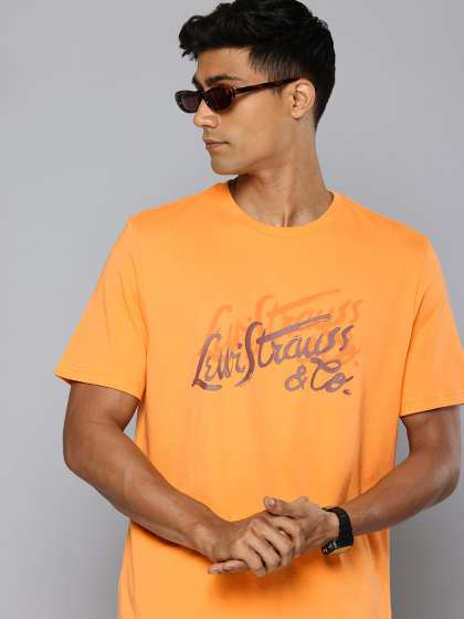 Levis Brand Logo Printed Pure Cotton Tshirt