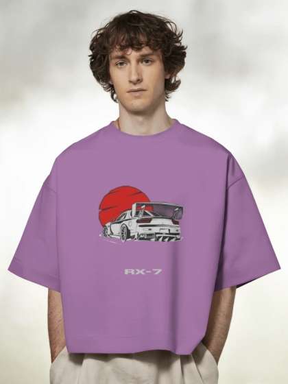 Silver Moon Clothing Mens Oversized Graphic Tshirt