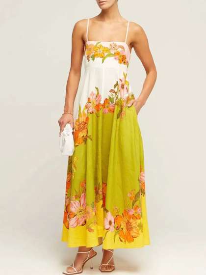 StyleCast x Revolte Floral Printed ALine Maxi Dres