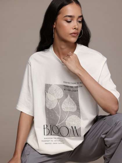The Roadster Lifestyle Co Printed Oversized Pure C