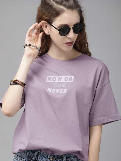 The Roadster Lifestyle Co Women Lavender Printed C