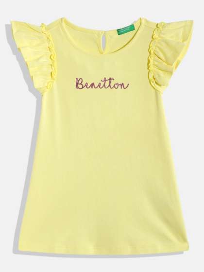 United Colors of Benetton Girls Printed Flutter Sl